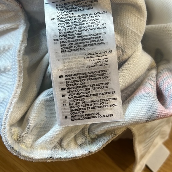 Jeremy Scott Adidas White Monogram Skirt Size Small - Picture 10 of 10